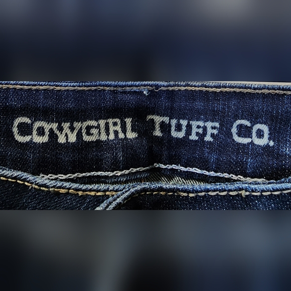 Cowgirl Tuff Co. Women's Western Riding Jeans - Chrome Gypsy 32/31 Bootcut - Picture 11 of 15